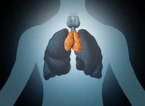 Figure showing human lung icon